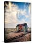 Old Fishermans Shed on Beach-Craig Roberts-Stretched Canvas