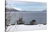 Old Fishing Boat Laid Up on Kvaloya (Whale Island), Troms, Arctic Norway, Scandinavia, Europe-David Lomax-Stretched Canvas