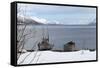 Old Fishing Boat Laid Up on Kvaloya (Whale Island), Troms, Arctic Norway, Scandinavia, Europe-David Lomax-Framed Stretched Canvas