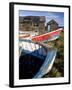 Old Fishing Boats and Delapidated Fishermens Huts, Beadnell, Northumberland, United Kingdom-Lee Frost-Framed Photographic Print