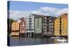 Old Fishing Warehouses, Trondheim, Sor-Trondelag, Norway, Scandinavia, Europe-Doug Pearson-Stretched Canvas