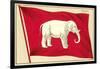 Old Flag of Siam-null-Framed Art Print