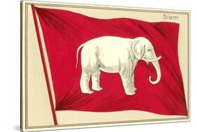 Old Flag of Siam-null-Stretched Canvas