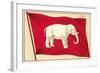 Old Flag of Siam-null-Framed Art Print