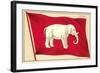 Old Flag of Siam-null-Framed Art Print