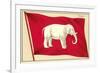 Old Flag of Siam-null-Framed Art Print