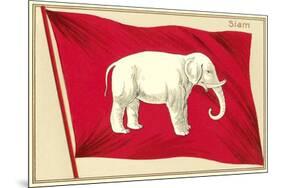 Old Flag of Siam-null-Mounted Art Print