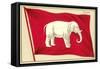 Old Flag of Siam-null-Framed Stretched Canvas