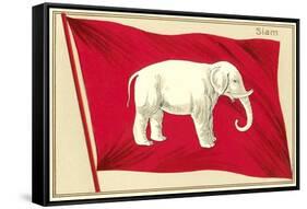 Old Flag of Siam-null-Framed Stretched Canvas