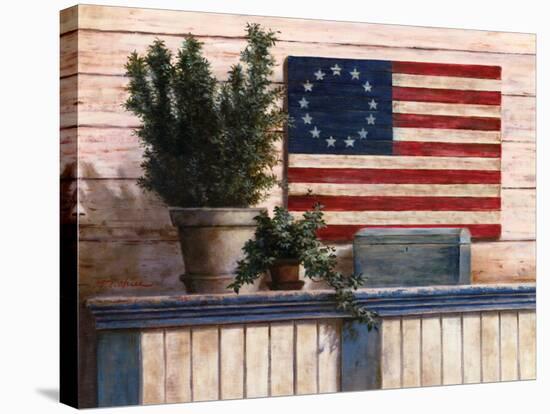 Old Flag with Ivy-unknown Chiu-Stretched Canvas