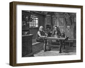 Old Folk and Bible-null-Framed Photographic Print