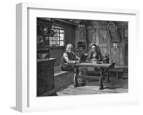 Old Folk and Bible-null-Framed Photographic Print