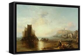 Old Folkestone, 1866-James Webb-Framed Stretched Canvas