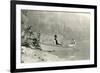 Old Folks Fishing in Boat-null-Framed Premium Giclee Print