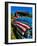 Old Ford Truck Painted with American Flag Pattern, Rockland, Maine, Usa-Bill Bachmann-Framed Photographic Print