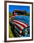 Old Ford Truck Painted with American Flag Pattern, Rockland, Maine, Usa-Bill Bachmann-Framed Photographic Print