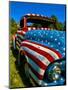 Old Ford Truck Painted with American Flag Pattern, Rockland, Maine, Usa-Bill Bachmann-Mounted Photographic Print