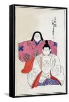 Old Forms of Emperor and Empress Dolls-null-Framed Stretched Canvas