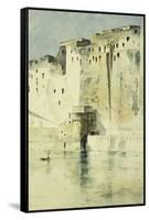 Old Fortress Naples-Childe Hassam-Framed Stretched Canvas