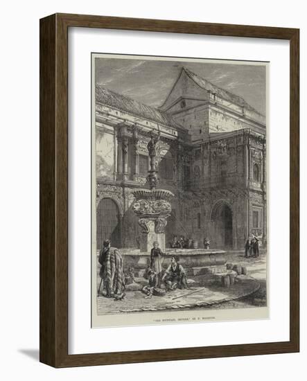 Old Fountain, Seville-null-Framed Giclee Print