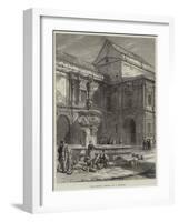Old Fountain, Seville-null-Framed Giclee Print