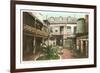 Old French Courtyard, New Orleans-null-Framed Art Print