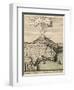 Old French Engraved Illustration Showing The City Of Catania, Sicily, At The Foot Of Mount Etna-marzolino-Framed Art Print