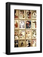 Old French Postcards - Gallery - Montmartre - Paris - France-Philippe Hugonnard-Framed Photographic Print