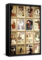 Old French Postcards - Gallery - Montmartre - Paris - France-Philippe Hugonnard-Framed Stretched Canvas