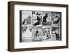 Old French Postcards - Gallery - Montmartre - Paris - France-Philippe Hugonnard-Framed Photographic Print