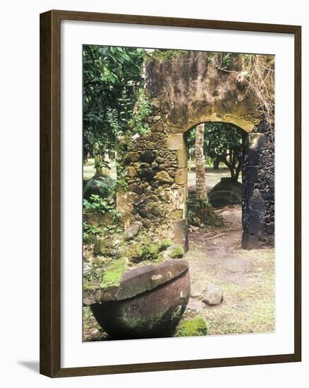 Old French Sugar Mill, Anse Chastanet Resort, Souffriere, St. Lucia, Caribbean-Greg Johnston-Framed Photographic Print