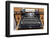 Old French typewriter.-Julien McRoberts-Framed Photographic Print