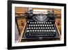 Old French typewriter.-Julien McRoberts-Framed Photographic Print