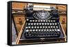 Old French typewriter.-Julien McRoberts-Framed Stretched Canvas