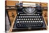 Old French typewriter.-Julien McRoberts-Stretched Canvas