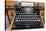 Old French typewriter.-Julien McRoberts-Stretched Canvas