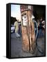 Old Fuel Pump Along a Street, San Francisco Street, San Miguel De Allende, Guanajuato, Mexico-null-Framed Stretched Canvas