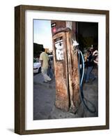 Old Fuel Pump Along a Street, San Francisco Street, San Miguel De Allende, Guanajuato, Mexico-null-Framed Photographic Print