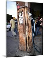 Old Fuel Pump Along a Street, San Francisco Street, San Miguel De Allende, Guanajuato, Mexico-null-Mounted Photographic Print