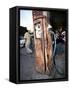 Old Fuel Pump Along a Street, San Francisco Street, San Miguel De Allende, Guanajuato, Mexico-null-Framed Stretched Canvas