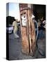 Old Fuel Pump Along a Street, San Francisco Street, San Miguel De Allende, Guanajuato, Mexico-null-Stretched Canvas