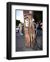 Old Fuel Pump Along a Street, San Francisco Street, San Miguel De Allende, Guanajuato, Mexico-null-Framed Premium Photographic Print