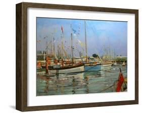 Old Gaffers, Yarmouth, Isle of Wight, 2011-Jennifer Wright-Framed Giclee Print