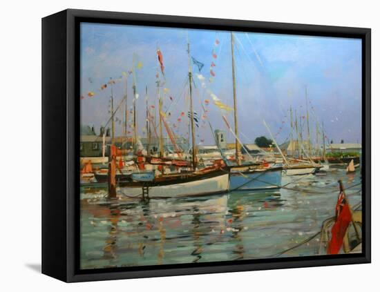 Old Gaffers, Yarmouth, Isle of Wight, 2011-Jennifer Wright-Framed Stretched Canvas