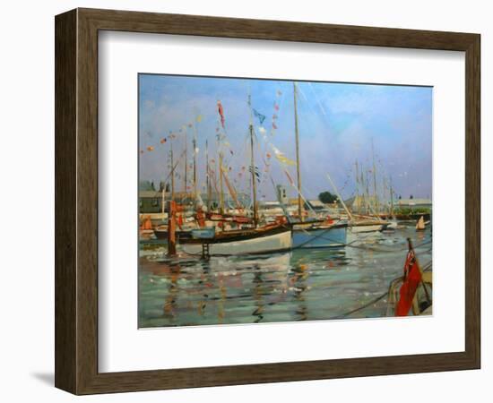 Old Gaffers, Yarmouth, Isle of Wight, 2011-Jennifer Wright-Framed Giclee Print