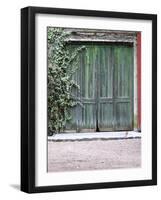 Old Garage Door, Vinos Finos H Stagnari Winery, La Puebla, La Paz, Canelones, Montevideo, Uruguay-Per Karlsson-Framed Photographic Print