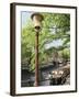 Old Gas Lamp Post and Bicycles on a Bridge over a Canal in Amsterdam, the Netherlands-Miva Stock-Framed Premium Photographic Print