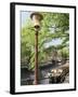 Old Gas Lamp Post and Bicycles on a Bridge over a Canal in Amsterdam, the Netherlands-Miva Stock-Framed Premium Photographic Print