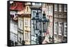 Old Gas Lamps Of Prague-George Oze-Framed Stretched Canvas