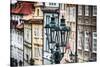 Old Gas Lamps Of Prague-George Oze-Stretched Canvas